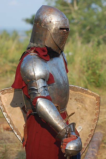 guerreiro - history knight historical reenactment military imagens e fotografias de stock