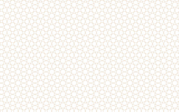arabskie gwiazdy bez szwu wzór - mirrored pattern stock illustrations