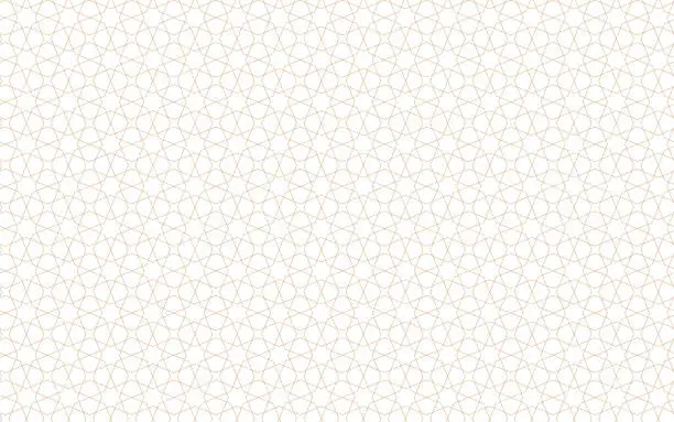 Vector illustration of Arabic stars seamless pattern