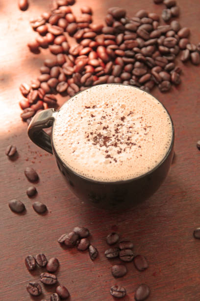 istock freshly ground morning coffee in a cup with coffee beans 1065711490