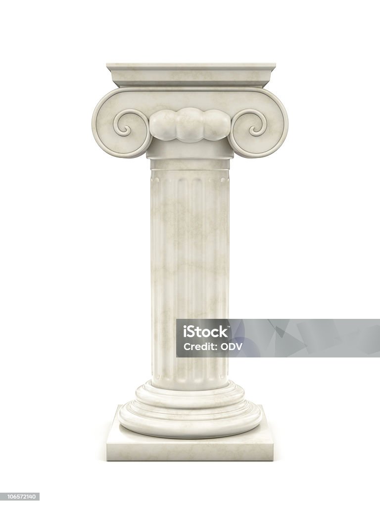 Columna de mármol - Foto de stock de Capitel libre de derechos