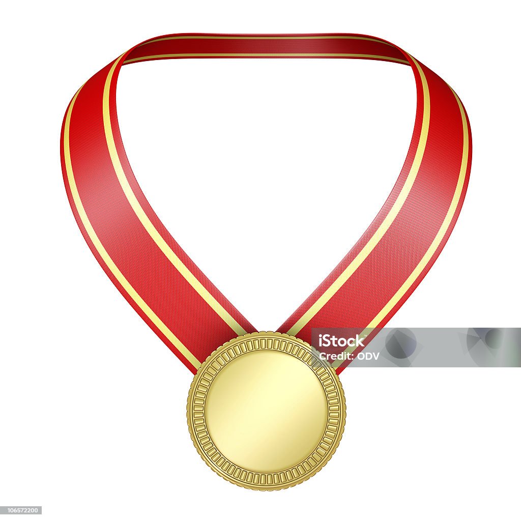 Medalha - Foto de stock de Branco royalty-free