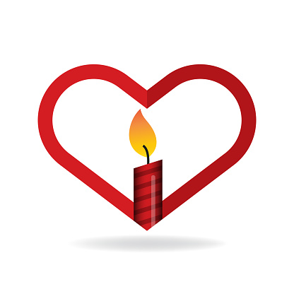 candle light. eps 10 vector file