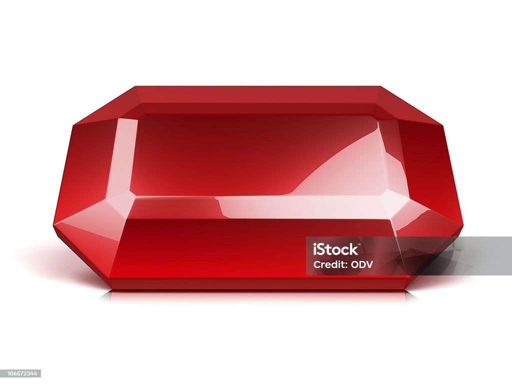 ruby crystal isolated red ruby crystal isolated on white. Bride Stock Photo