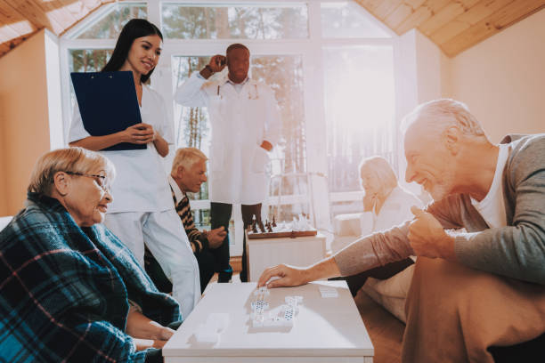 istock Woman Covered with Blanket.Retired People Smiling. 1065726288