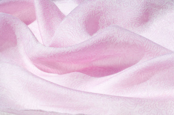 istock Texture, background, pattern. Cloth silk pink. English pink fabric with pink tones and white small floral pattern 1065728034