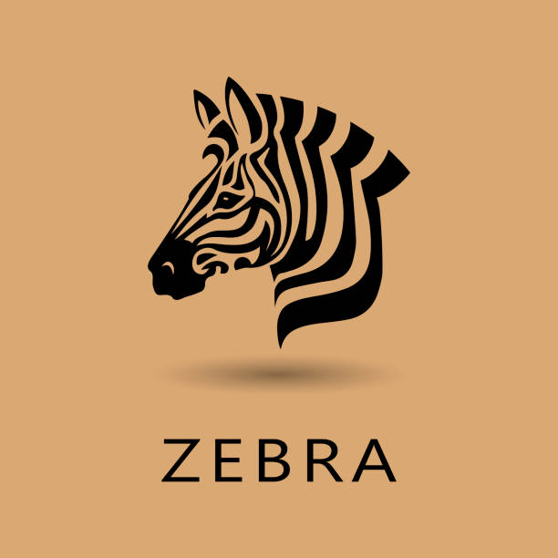 Zebra Head vector art illustration