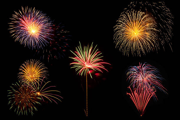 istock Colorful fireworks bursts 106574316