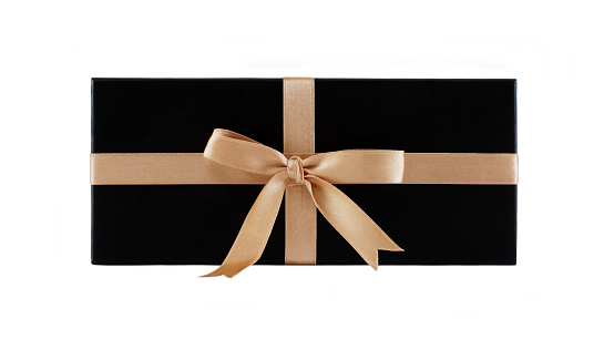 Gift Box on white background with clipping path