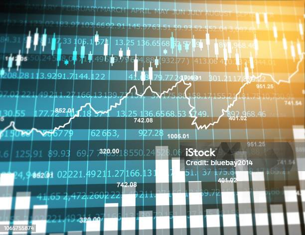 Stock Market Graph Stock Photo - Download Image Now - Stock Market and Exchange, Stock Market Data, Computer Graphic