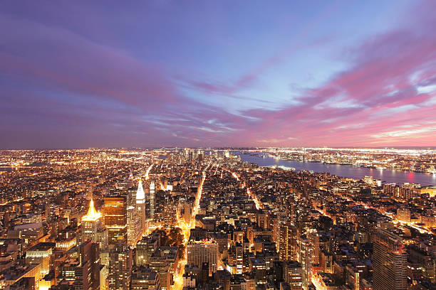 istock Night shot of manhattan 106575689