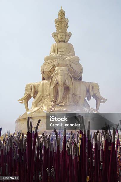 Puxian Buddha Statueemei Shan Stock Photo - Download Image Now - Admiration, Ash, Buddha