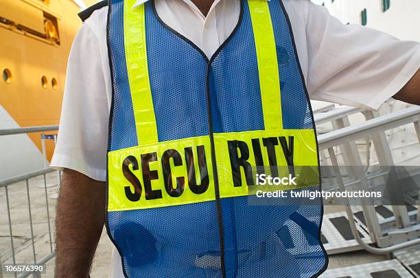 Foto de Colete De Segurança e mais fotos de stock de Guarda de segurança - Guarda de segurança, Autoridade, Controle