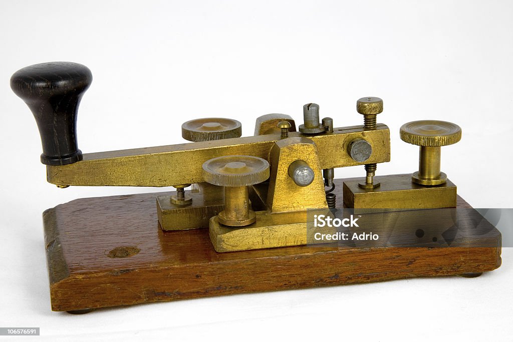 British Post Office Morse chave - Foto de stock de Telégrafo royalty-free