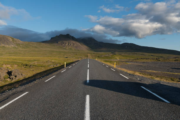 istock Beautiful mountains with dramatic sky along the ring road, route 1 in Iceland 1065767862