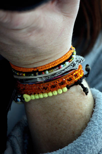 istock girl wearing several bracelets 1065769994
