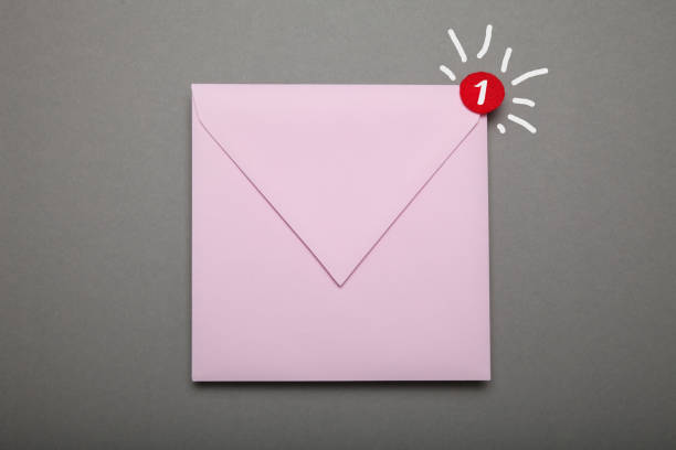 istock Delivery address blank envelope, confidential attachment 1065775548
