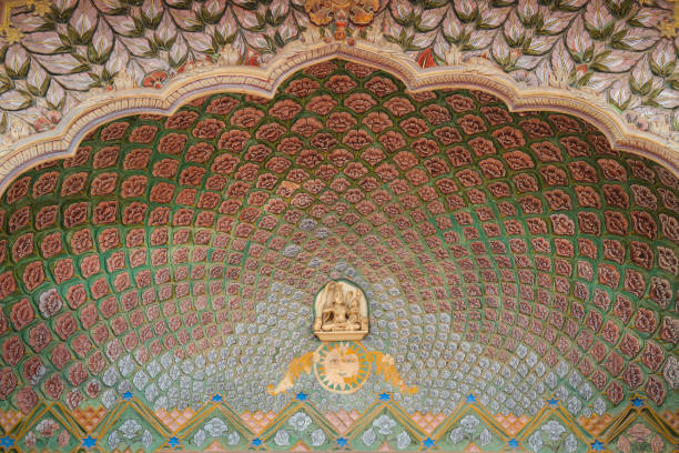 Indian Painted Door in Jaipur