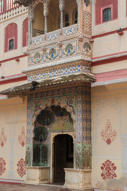 istock Indian Painted Door in Jaipur 1065775882