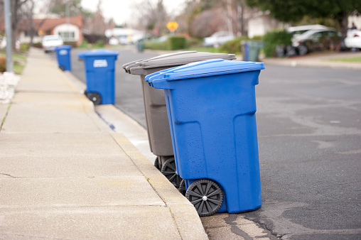 Residential garbage dump area