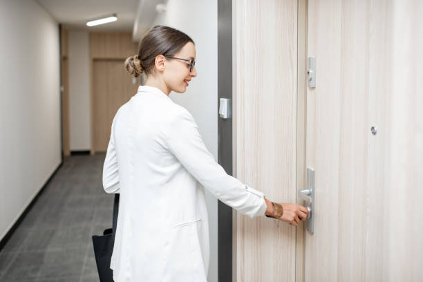 istock Woman entering apartment 1065782254