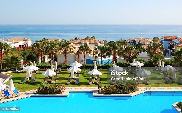 Swimming Pool At The Modern Luxury Hotel Crete Greece Stock Photo - Download Image Now