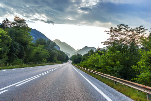 istock Beautiful mountain road scenery in the Austrian Alps 1065789212