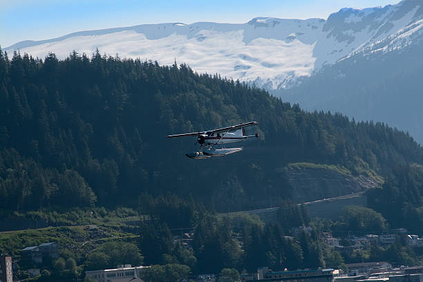 istock Sea Plane flying over Ketchikan, Alaska 106578925