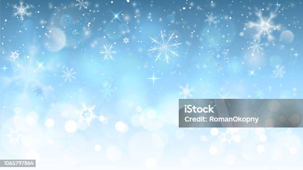 耶誕節藍色背景與雪花向量圖形及更多背景 - 主題圖片 - 背景 - 主題, 雪花形, 聖誕節