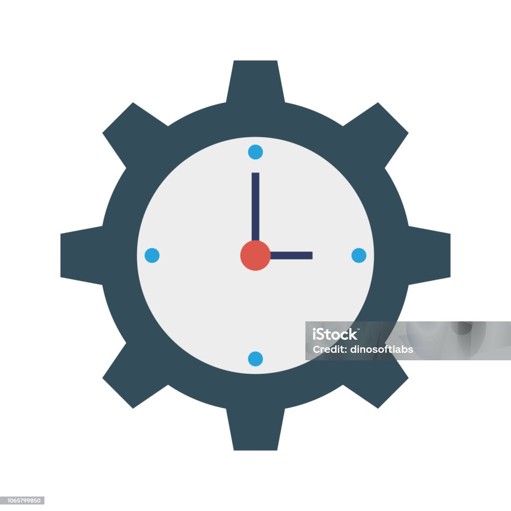 Set Time In Clock Time Clock Setting Stock Illustration - Download Image Now - Alarm ...