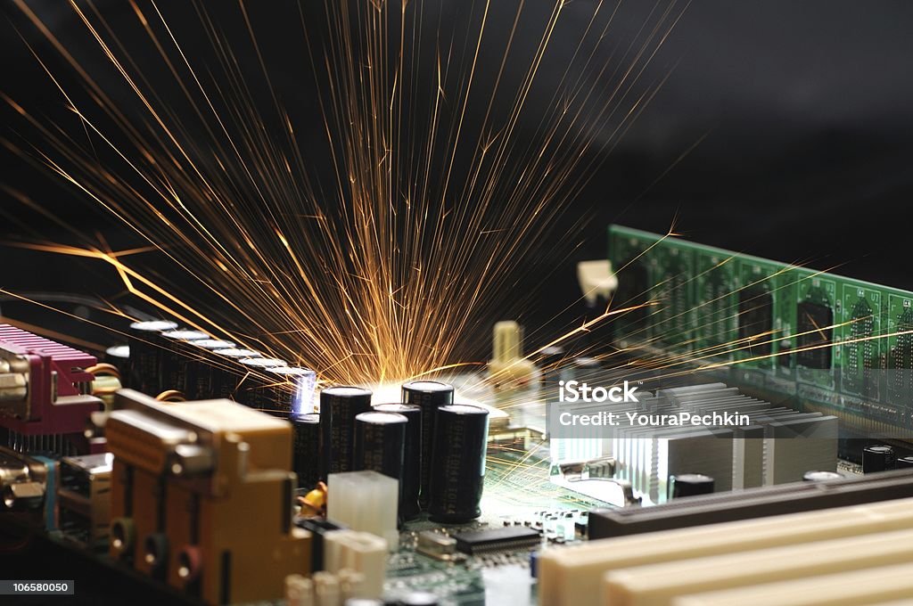 System Fail Image Element System Failure Stock Photo - Download Image Now - CPU, Circuit Board ...