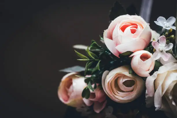 Photo of Pink and White Rose wreath