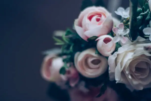 Photo of Pink and White Rose wreath