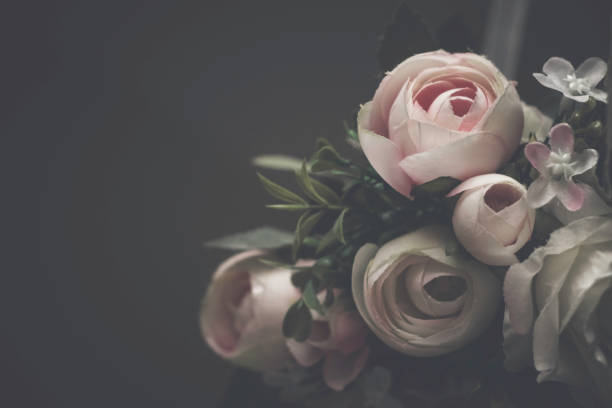 istock Pink and White Rose wreath 1065802978