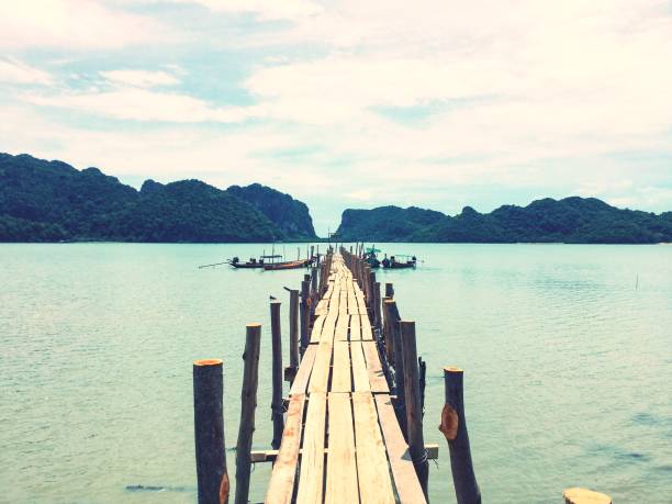 istock Talet bay wooden bridge 1065808534
