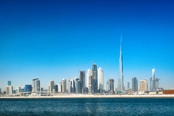istock Modern Dubai Skyscrapers with Burj Khalifa tower 1065808538