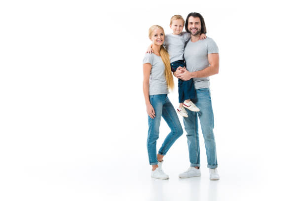 istock adorable son hugging his beautiful mom and handsome dad isolated on white 1065811692