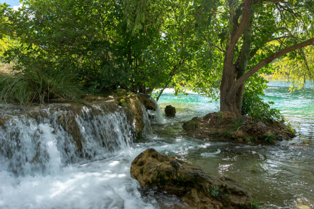 Waterfall in the Ruidera lagoon, Castilla la Mancha