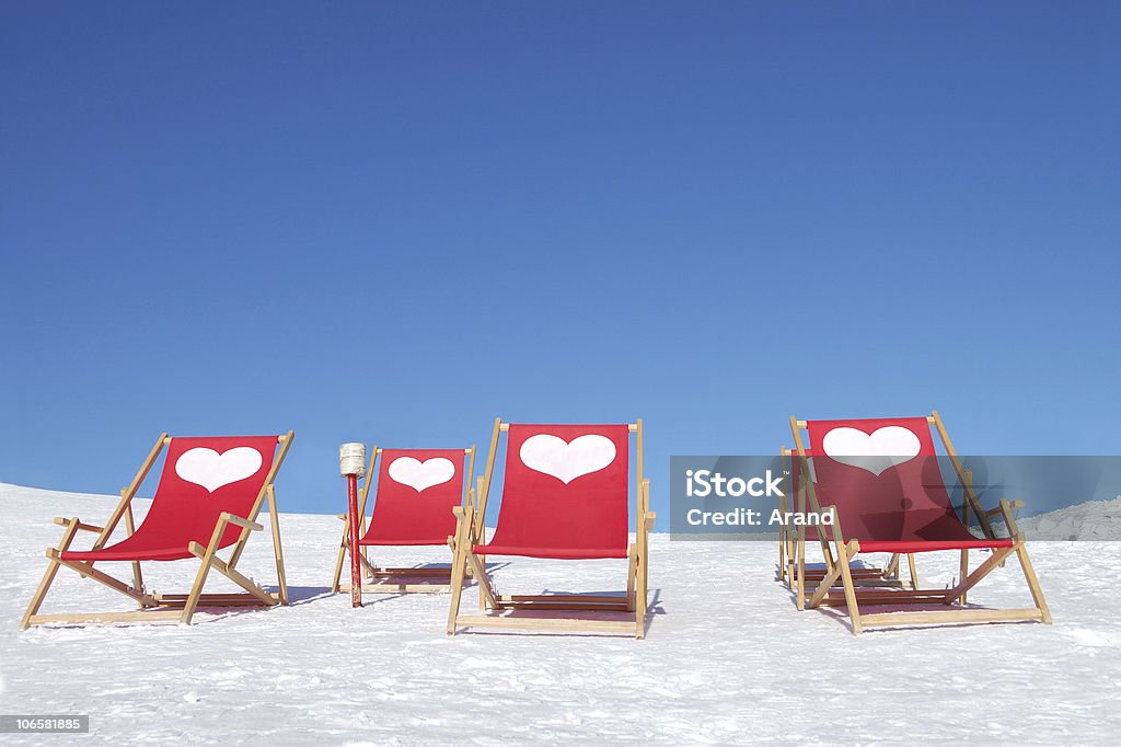 Des chaises longues - Photo de Ski libre de droits