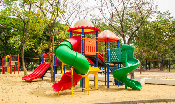 istock children playground in the park 1065819700