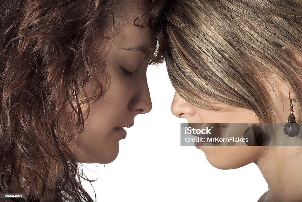 Triste donna profilo - Foto stock royalty-free di 20-24 anni