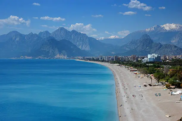 Photo of Beautiful Konyaalti beach in Antalya, Turkey