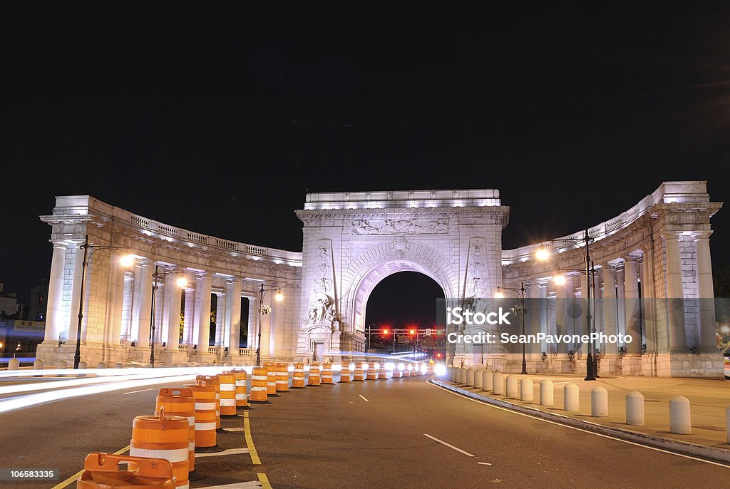 Manhattan Bridge Arch - Lizenzfrei Barrikade Stock-Foto