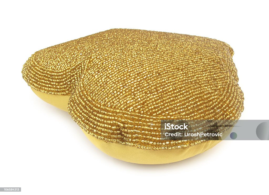 Weichen Goldener herzförmigen home Dekoration - Lizenzfrei Dekoration Stock-Foto