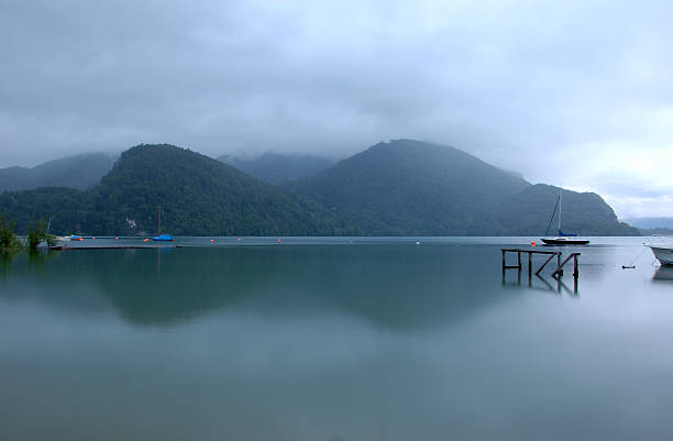 istock Peaceful scene to mountain and lake 106584422