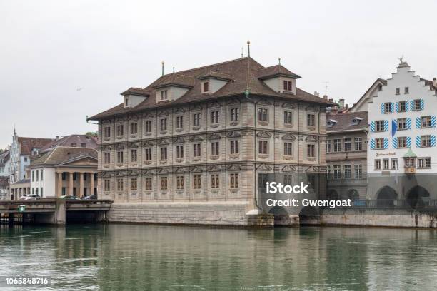 Zurich Town Hall Stock Photo - Download Image Now - Zurich, Town Hall - Government Building, Architecture