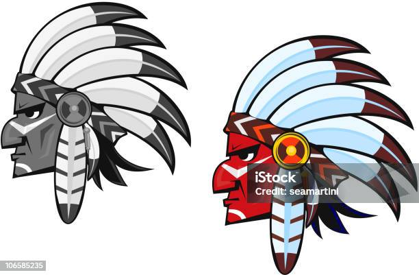 Ilustración de Indígenas y más Vectores Libres de Derechos de Cabeza humana - Cabeza humana, Color - Tipo de imagen, Cultura indígena