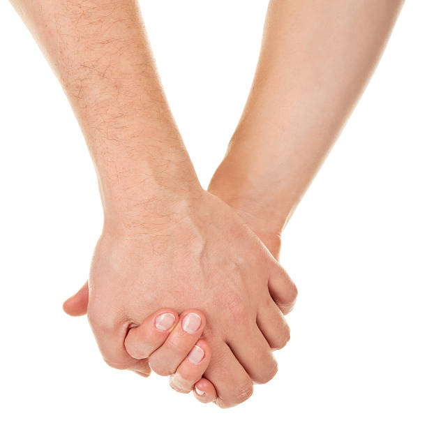 istock male and female hands (palms) 106586491