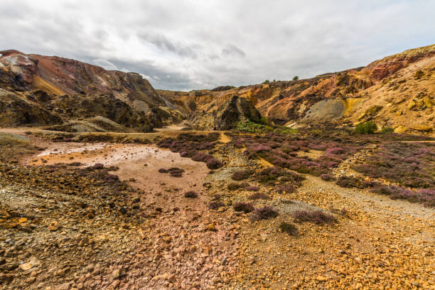 istock Parys Mountain, unearthly landscape like another planet. 1065865978