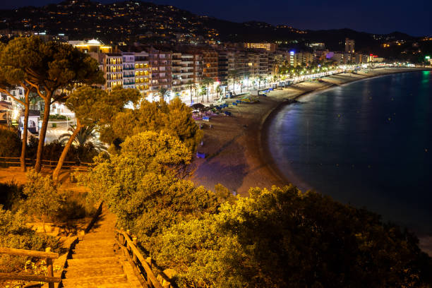 istock Lloret de Mar Sea Town At Night 1065866004